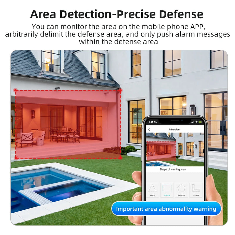 Wireless HD 3MP+3MP Binocular Camera ICSEE APP PTZ Monitoring Outdoor Home WIFI Camera