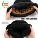 Unisex Beanie Fleece Lined LED Beanie with Light and USB Rechargeable Hands Free LED Headlamp Hat, Knitted Night Light Beanie Cap Flashlight Hat