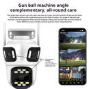 8MP 3 Lens Full HD WIFI IP Camera 8x Zoom 3 Screens Preview IP66 Waterproof Night Vision Two-Way Audio WiFi bluetooth SD Card Cloud Storage