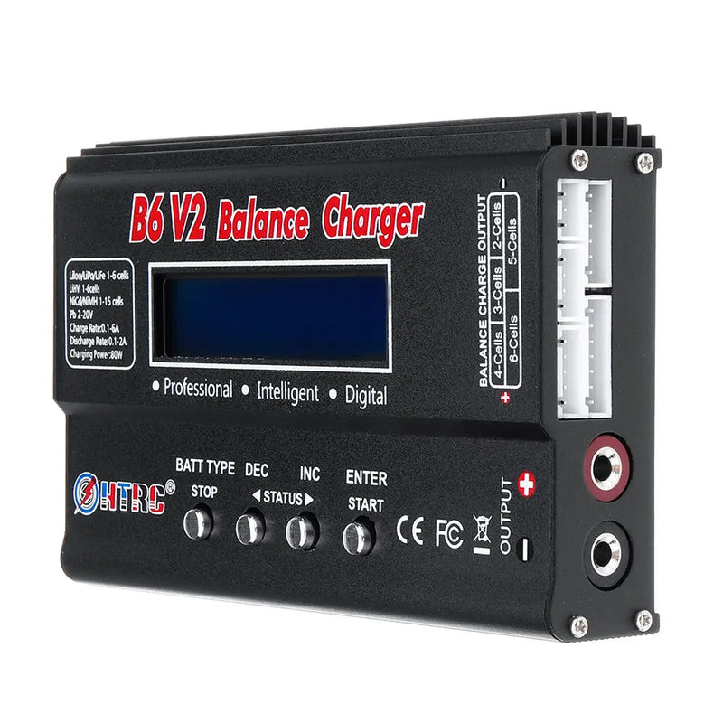 HTRC B6 V2 80W 6A DC 1-6S Battery Balance Charger Discharger for LiPo Battery LiHV Battery