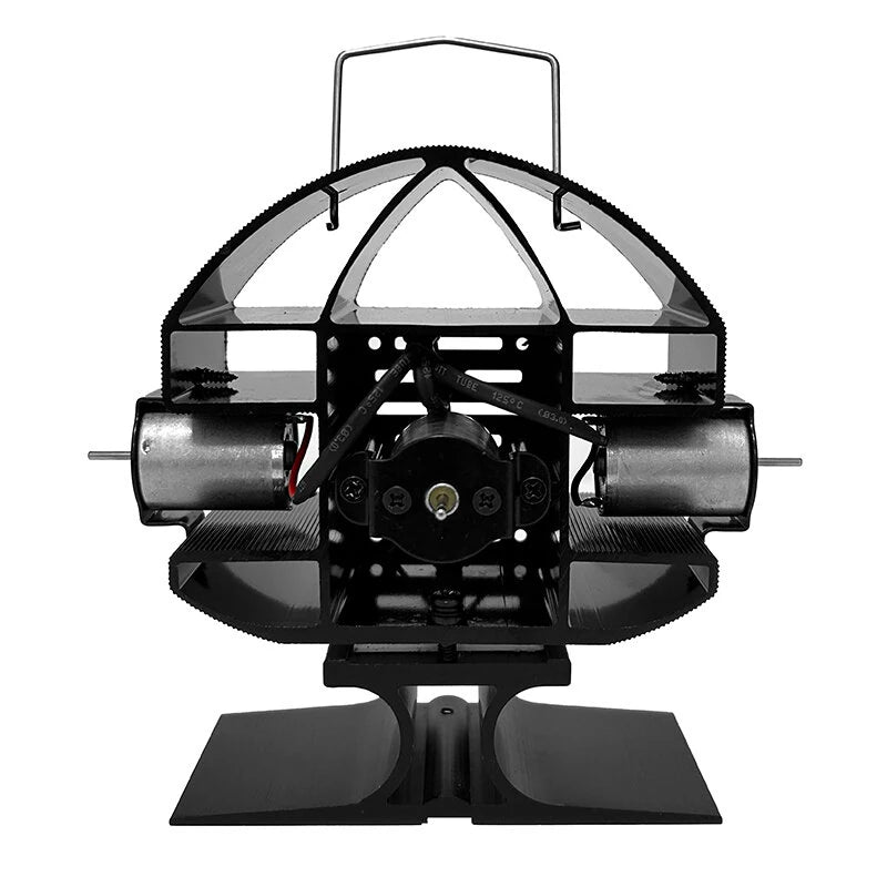 IPRee Stove Fan Without Electricity Quiet Chimney Fan For Stove Pipe Efficient Heat-Powered Fan For Oven Fan Wall Mounted Stove Fan