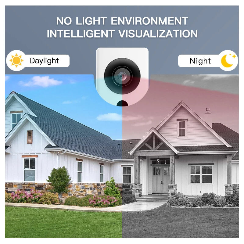 WF006-KP2 Video Doorbell 4.3 Inch IPS Screen Two Way Intercom Night Vision Wireless Installation Secure Connection Long Range Visual Doorbell