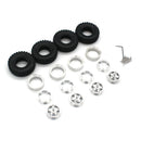 4PCS Upgraded Tires Metal Wheel Rims 7mm Hex for FMS 1/18 Fire Horse FJ Cruiser KATANA LC80 RC Car Vehicles Models Spare Parts