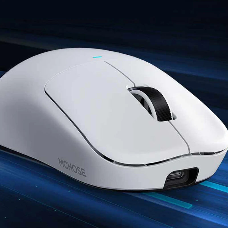 MCHOSE M7 Pro Tri-mode Mechanical Mouse PAW3395 Sensor 26000DPI Dual 8K Return Rate 500mAh Battery E-sports 2.4G/bluetooth/Wired Gamer Mice 55g Lightweight