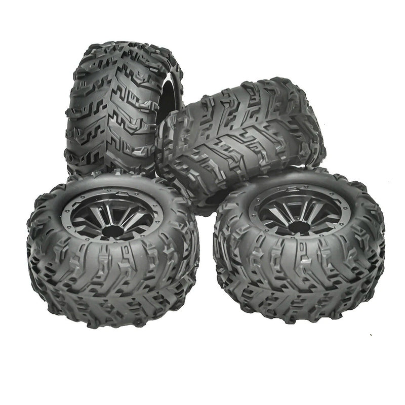4PCS 12mm Hex RC Car Wheel Tires for MJX 1/14 14209 14210 1/16 16207 16208 16209 16210 M162 M163 H16E SCY 1/16 RC Car Parts