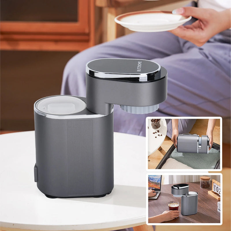 BlitzHome C180 Mini Coffee Machine Portable Espresso Maker 15Bar Pressure Hot/Cold Extraction Easy Cleaning for Home Office & Travel