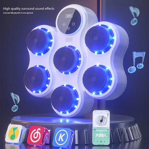 KALOAD Smart bluetooth Music Boxing Machine 9 Speed Adjustment Free Installment Muay Thai Training Sandbag Sports Fitness Reaction Practice Quiet Boxing Training Equipment Wall Target