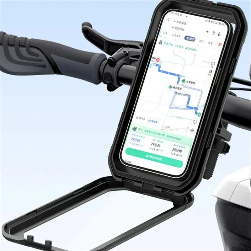XANES 7-inch Bicycle Phone Holder Support TPU Touch Screen Waterproof Universal Bike GPS 360 Swivel Adjustable Motorcycle Cellphone Holder