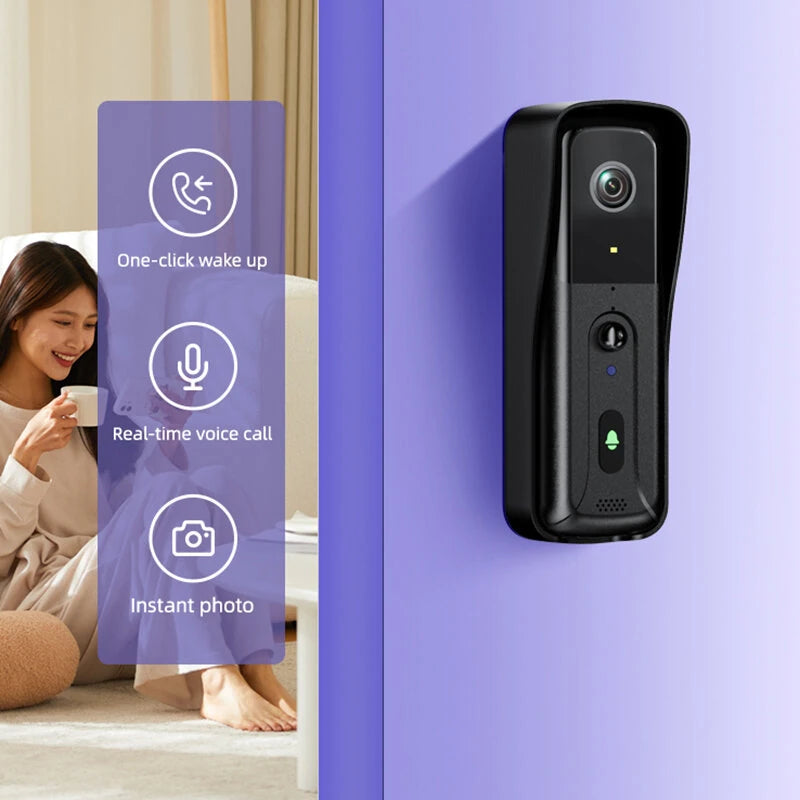 M16 Infrared Night Vision Video Doorbell Wireless Smart Electronic Doorbell Cat Eye Mobile Phone Remote Home Intercom Anti-Theft Doorbell