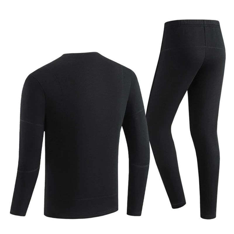 TENGOO HD-30 Heating Underwear Pant Set Thermal Long Sleeves Trousers Men Women Heated Suit USB Electric Thermal Underwear for Winter