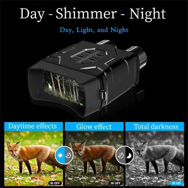 Night Vision Instrument 10X Zoom Night Vision Instrument 4-Inch Large Screen 5K Day And Night Dual Binoculars For Recording