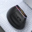 M820 Ergonomic Vertical Wireless Mouse 800-1600DPI 2.4G/bluetooth Dual Mode Rechargeable Mute Mice for PC Laptop Computer