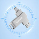 Lenovo SS380 Type-C & USB3.2 Flash Drive 512GB/256GB/128GB/64GB High Speed Pendrive Memory U Disk for Phone Laptop Computer Plug and Play