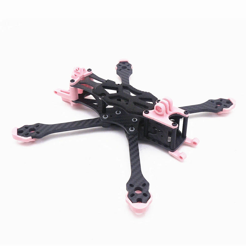 STEELE5 PLUS 220mm Wheelbase 5mm Arm Thickness Carbon Fiber X Type 5 Inch Frame Kit  Support VISTA  / DJI Air Unit for RC Drone FPV Racing