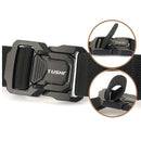 TUSHI Metal Quick Release Pluggable Buckle Tactical Belt Breathable Elastic Belt For Men Cowboy Outdoor Stretch Hunting Waistband