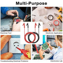 Dual Ended Crocodile Alligator Clips 15A Test Lead Wire Cable 3.3 ft with Copper Clamps Electrical Testing Accessories