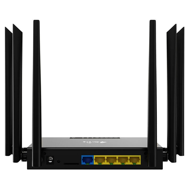 ED128 4G Industrial CPE Router with 6 Antennas SMA Strong Signal 4G WiFi Router SIM Card Insert Router Metal Housing Eurasian Version