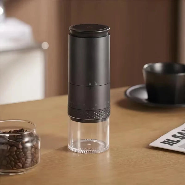 1500mAh Electric Coffee Grinder Ceramic Grinding Core Conical Coffee LED Touch Screen Burr Grinder Externally Adjustable Bean Grinding Machine Kaffe Bohnen Grinder