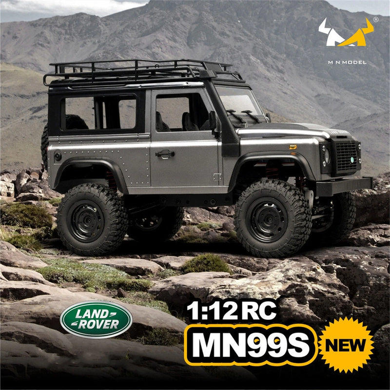 MNRC MN98 MN99S Upgraded Version 1/12 2.4G 4WD RC Car for Land Rover Rock Crawler Off-Road Climbing Truck LED Light Full Proportional Vehicles Models Toys