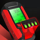 BIKIGHT 3-in-1 350LM COB Bike Light + USB Horn Lamp + Speed Meter LCD Screen 5-Modes Waterproof Bicycle Headlight With Horn