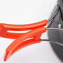 2~3 Person Camping Tableware Aluminum Nonstick Cookware Outdoor Cooking Pan Supplies Kettle Pot Pan Bowl Hiking Trip Picnic