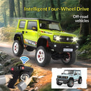 TRASPED HG4-210 RTR 1/16 2.4G 4WD RC Car for SUZUKI JIMNY Rock Crawler LED Light Simulated Smoking Sound Metal Gears Oil Filled Shocks Drive Shaft Wheel Rims Off-Road Climbing Truck Vehicles Models Toys