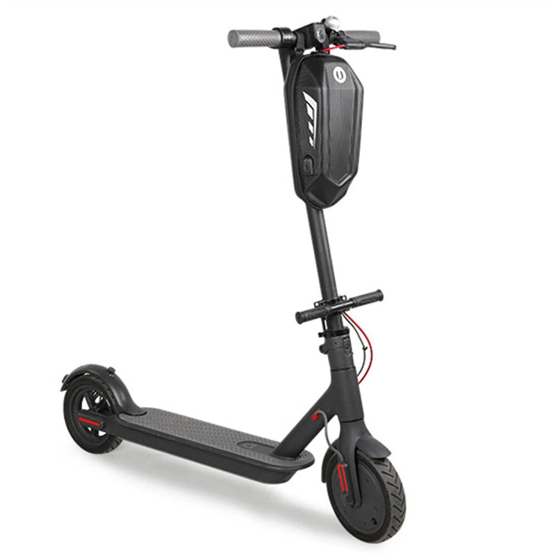 4L Portable Electric Scooter Bag, Quick Release Scooter Storage Bag with Large Capacity, EVA Hard Shell Waterproof Scooter Front Handlebar Bag