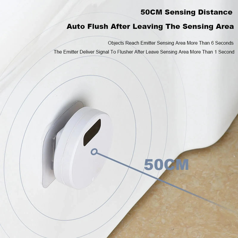 Intelligent Smart Sensor Toilet Flusher Automatic Sensor Touchless Toilet Flush for Public Use Home Bathroom
