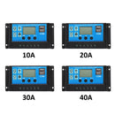10/20/30/40/50A MPPT Solar Controller LCD Solar Charge Controller Accuracy Solar Panel Battery Regulator