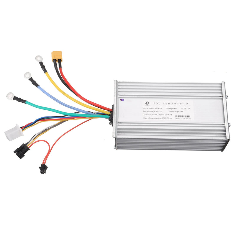 ANGWATT Scooter JingBo 60V 45A FOC Sine Wave Electric Scooter Controller For LAOTIE TI30 ES19 ANGWATT T1 ZERO Halo Knight 60V E-Scooter MS668/TF100 5 Pin Display