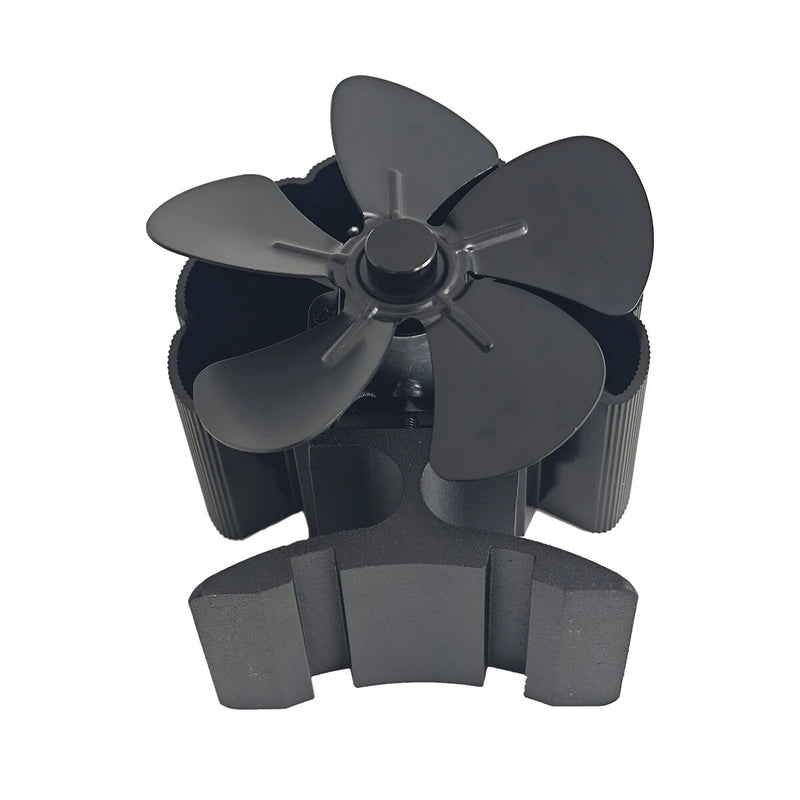 5 Blade Heat Powered Wood Stove Fan No Electricity Fireplace Fan for Wood/Log Burner/Oven Eco Friendly Wood Burn Fan-DY385A
