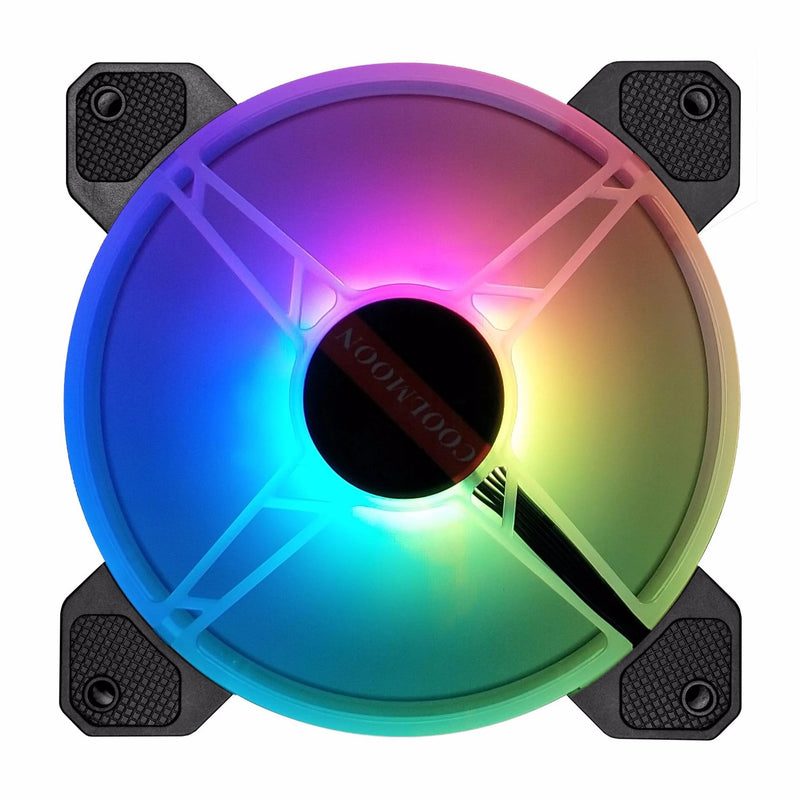COOLMOON 120mm CPU Fan RGB 6PIN Colorful Lamp 12CM Radiator Cooler Mute PC 5VDC 12VDC ARGB Hydraulics Bearings Ventilador Chassis Fans