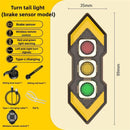 BIKIGHT Wireless Remote Control Left Right Turn Signals Bicycle Taillight Intelligent Brake Sensing Safety Warning Cycling Light Type-C Charging Bike Rear Lights for MTB Night Riding