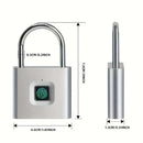 Smart Fingerprint Padlock 20 Fingerprints USB Rechargeable Door Lock Biometric Fingerprint Door Lock Zinc Alloy Smart Life Unlock