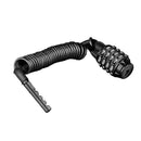 XANES Coiled Bike Lock 4-Digit Combination Anti-Theft Security Cable 1.5M Retractable Lock for Bicycle Helmet Scooter