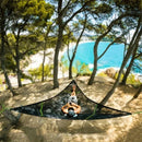 IPRee Portable Triangle Hammock with Storage Bag Outdoor Hanging Bed Anti-Rollover Camping Triangle Bed Double Park Camping Equipment