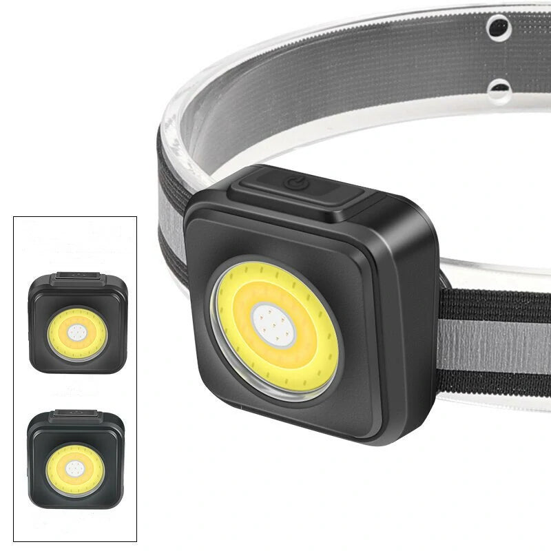 Ultralight COB Mini LED Headlamp USB Rechargeable Portable Strong Outdoor Lighting Headlamp Head Light For Fishing Camping Cycling