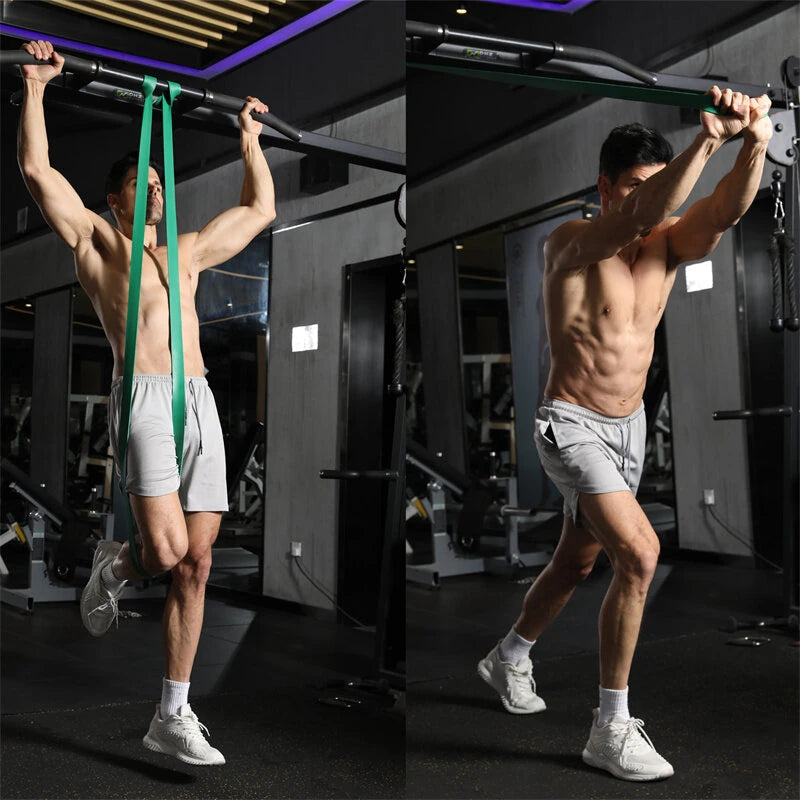 KALOAD 11pcs Heavy Duty Latex Resistance Band Exercise Elastic Band Set For Sport Strength Pull Up Assist Band Workout Pilates Fitness Equipment