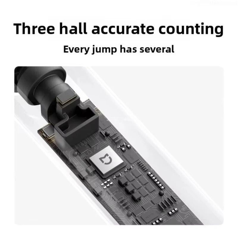 XIAOMI Mijia Smart Skipping Rope 2 LED Data Logging Adjustable Length Non-slip Silicone Strip Large Ball Swinging Skipping Rope for Indoor Outdoor Training Fitness Sports