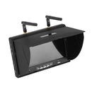 LST LT5802S 5.8G 40CH 800*480 7 Inch FPV Monitor Built in Dual Receiver Battery with Antennas for RC Drones