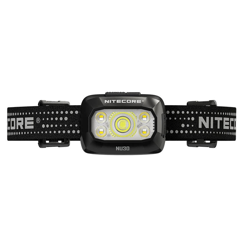 NITECORE NU30 Triple Output Lightweight Headlamp 4* LEDs 500LM Beam Throw 130 Meter White Red Light USB-C Charging Headlight