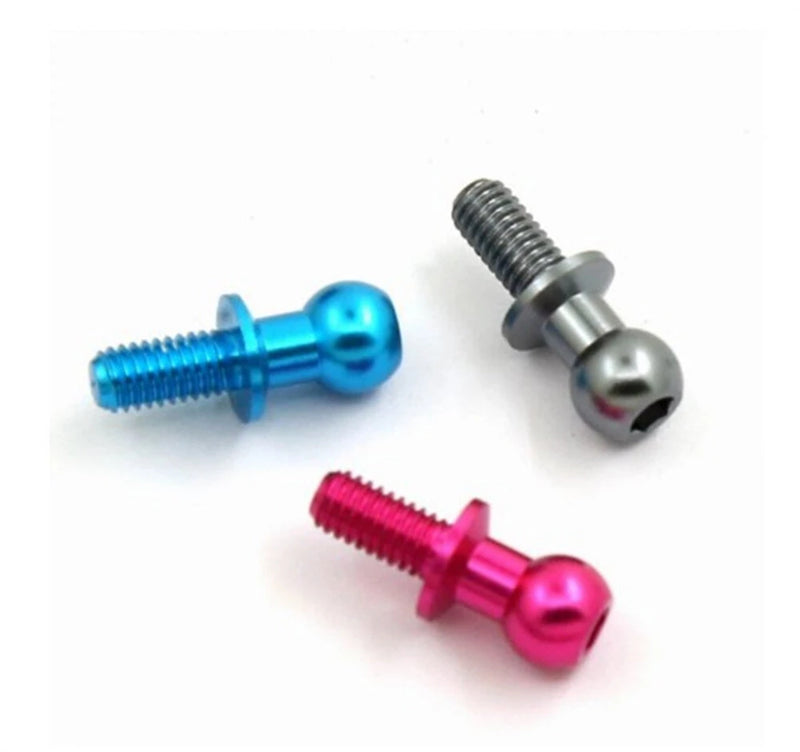 10PCS Metal Pull Rods Shocks Ball Head M3 for TAMIYA TT01 TT02 D5 1/10 RC Car On-Road Vehicles Models Toys Spare Parts 53640