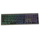 Full Size 110 Keys Tri-mode Wireless Keyboard with RGB Backlights Slient Click Rechargeable Silent Film Keyboards for PC Laptop Computer