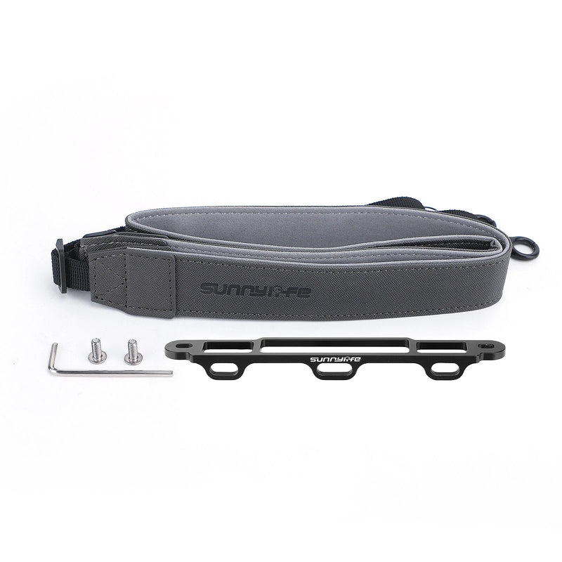Sunnylife RC Smart Remote Control Lanyard Neck Strap PU Leather Adjustable Hanging Buckle Rope for DJI Mini 3 PRO Screen Controller