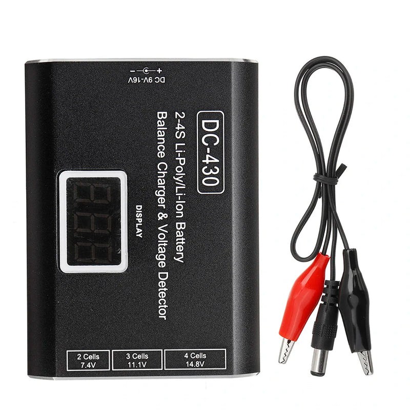 HTIRC DC-430 2-4S 3000mAh Lipo Battery Balance Charger Discharger with Display