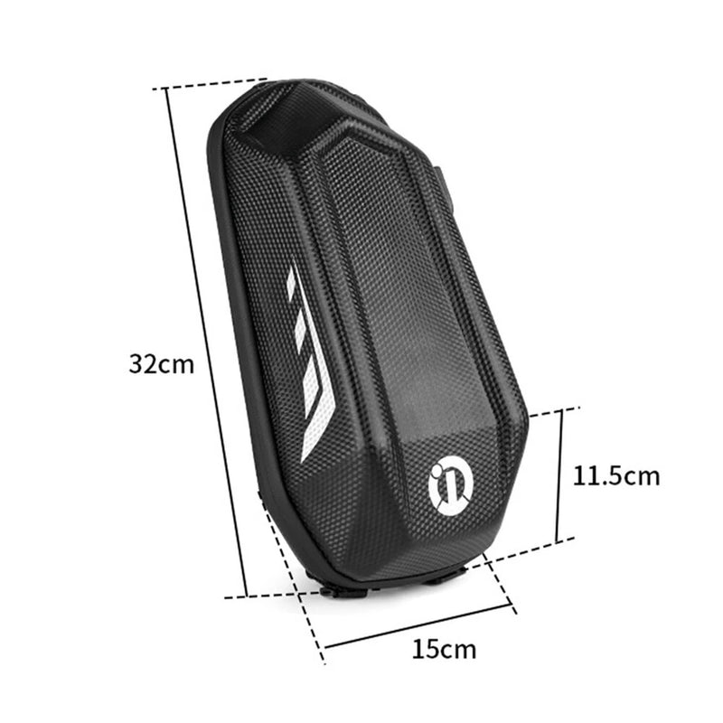 4L Portable Electric Scooter Bag, Quick Release Scooter Storage Bag with Large Capacity, EVA Hard Shell Waterproof Scooter Front Handlebar Bag