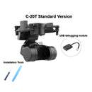 XF C-20T Gimbal 19mm Camera Support DJI O3 Unit WalkSnail Moonlight Avatar for Fixed-wing FPV Racing Drone