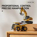 Z6750/Z6752/Z6753 RTR 1/64 2.4G Mini RC Car Alloy Forklift Excavator Dump Truck Support App Remote Controlled LED Light Sound Engineering Vehicle Two Speed Desktop Toys Model Collection Gift For Boys