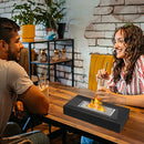 Rectangular Desktop Alcohol Fireplace Outdoor Portable Real Fire Fireplace Lamp Heater Modern Decorative Atmosphere Lamp