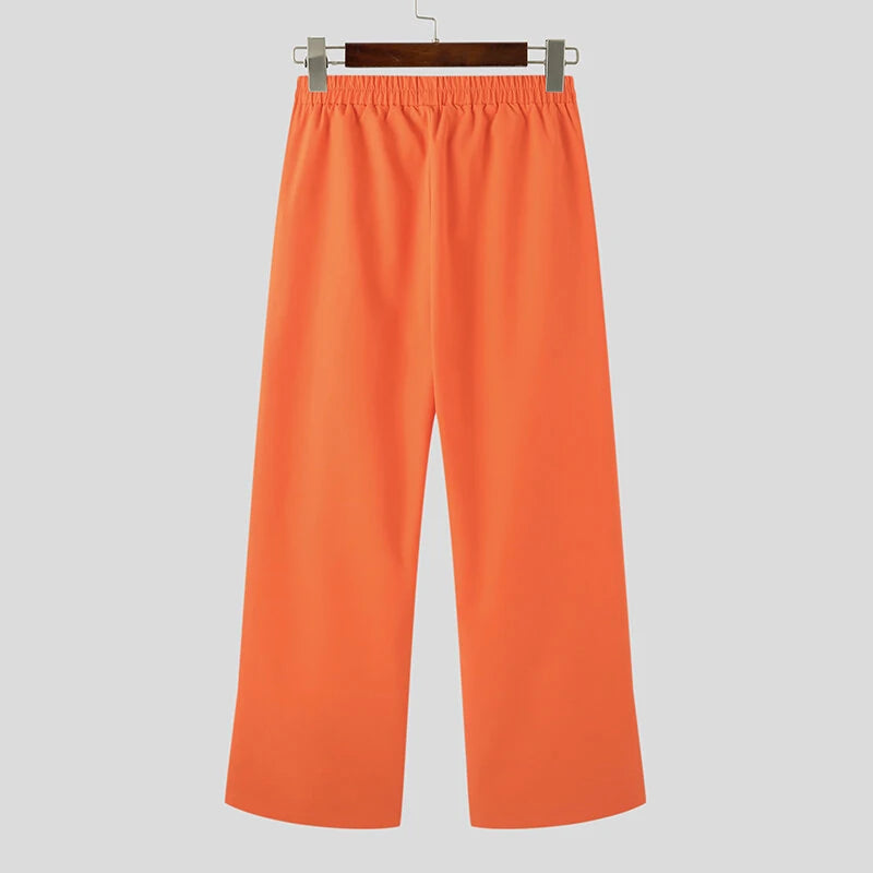 INCERUN Men Sets Muslimer Clothing Saudi Arabia Solid O-neck Sleeveless Kaftan Jubba Thobe & Pants 2PCS Islamic Men's Suits